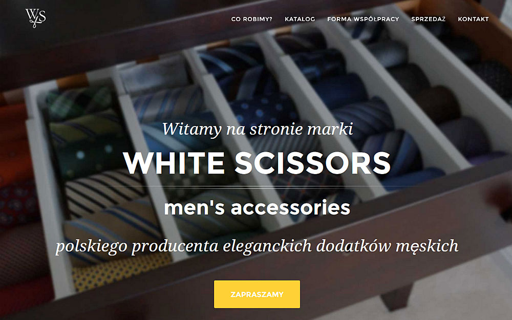 White Scissors men's accessories